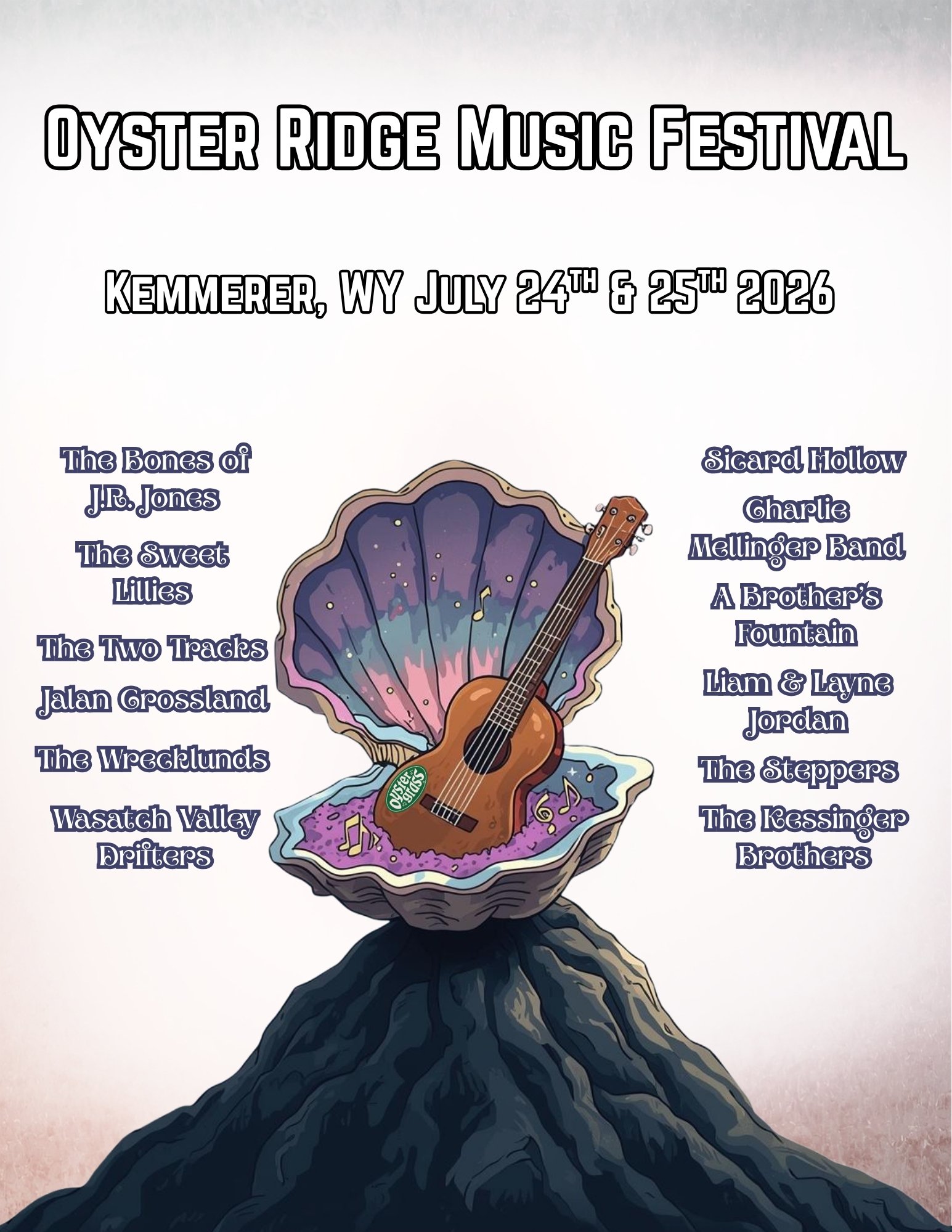 OYSTER ridge w background