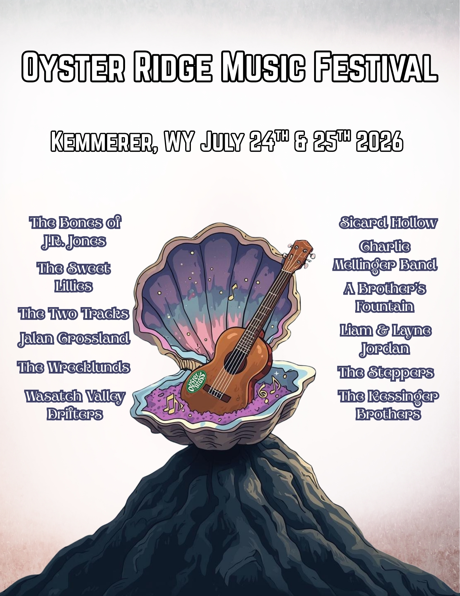 OYSTER ridge w background